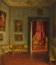 Palácio Colonna. Vista para a Sala do Trono.