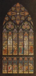 Esboço para um vitral na Igreja Votiva em Viena