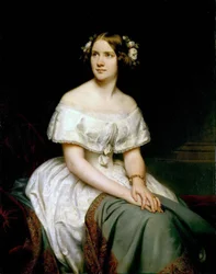 Retrato do soprano Jenny Lind 1820-1887, 1846.