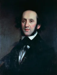 Retrato do compositor e maestro Felix Mendelssohn (Hamburgo, Alemanha)