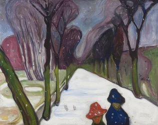 Beco na enxurrada de neve. 1906