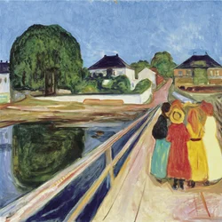 Raparigas na ponte, 1902