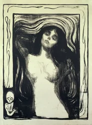 Madonna, Mulher Amorosa (Madonna, Liebendes Weib) (xilogravura)