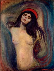 Pintura de Madonna por Edvard Munch