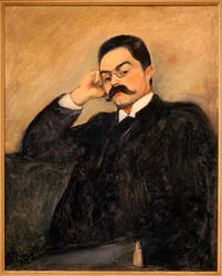 Retrato de Thor Lutken (1863-1913) - Pintura de Edvard Munch (1863-1944), óleo sobre tela