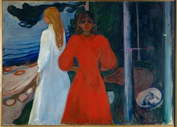 Vermelho e branco (óleo sobre tela)