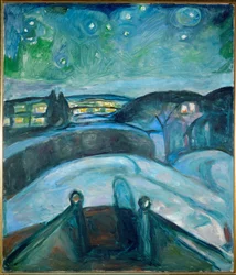 Noite estrelada, Ekely (pintura sobre tela)
