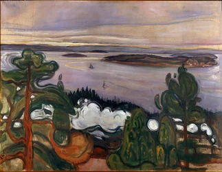 O fumo do comboio, 1900, Sol, 84,5 x 109 cm, Oslo, Kommunes Kunstsamlinger, Museu Munch (Musée Munch)