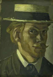 Autorretrato com chapéu de palha