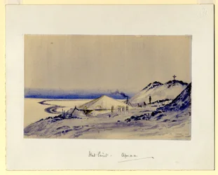 Ponto da cabana, 1911 (wc no papel)