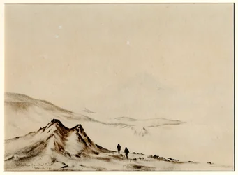Monte Erebus de Hut Point, 1901-04 (wc no papel)