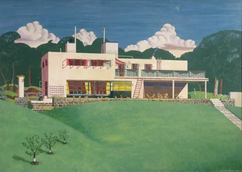 Pen Pits, a residência de campo de Sir Arthur e Lady Bliss