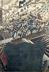 Slag Heaps, um desenho para o Mural da Câmara Municipal de Leeds