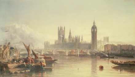 As Casas do Parlamento e Westminster Bridge
