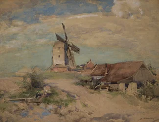 O Moinho de Vento, c.1900-04 (aquarela)