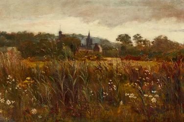 A Glimpse of Kirkcudbright (óleo sobre tela)