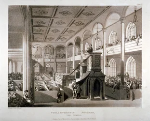 Capela da Instituição da Sociedade Filantrópica, London Road, Southwark, Londres, 1809