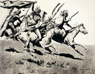 Grupo de guerra em movimento