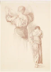 Female - Drapery Studies, Estudos do Drapery feminino visto de costas