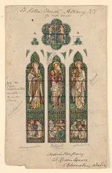 Desenho, Igreja de São Pedro, Alb, ca. 1870
