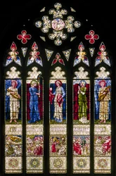 Faculdade de Oxford Harris Manchester, Morris & Co., Edward Burne-Jones, West Wisndow, 1896