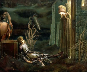 O sonho de Sir Lancelot na capela do Santo Graal, 1896