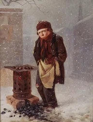 O Vendedor de Castanhas (óleo)