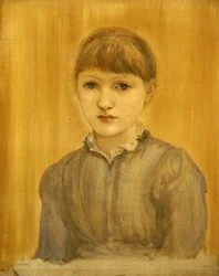 Retrato da filha da artista Margaret (óleo sobre tela)