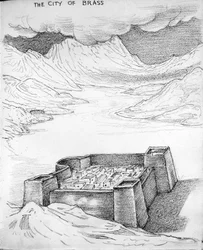 A cidade de Latão (lápis sobre papel)