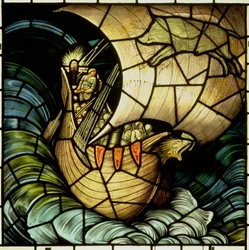Navio Viking (vitral)
