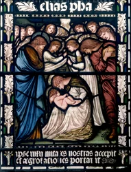 Birmingham, St Martin na arena de touros, Morris & Co., Edward Burne-Jones, A Natividade, 1876