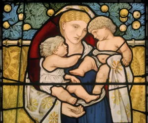 Caridade, projetado 1868 (vitral)