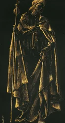 Anjo Ministrante (tinta dourada sobre papel)