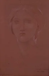 Estudo de Margaret Burne-Jones para 