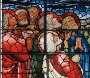 A janela da ascensão, detalhe, 1885 (vitral)