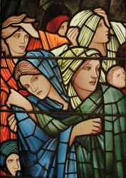 A última janela do julgamento, detalhe, 1897 (vitral)