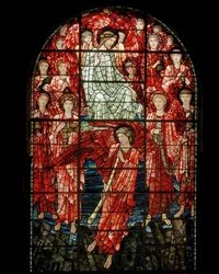 A última janela do julgamento, detalhe, 1897 (vitral)