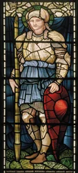 Wilden, Todos os Santos, Morris & Co., Edward Burne-Jones, John Henry Dearle (1859-1932), São Jorge, Coragem, 1902-1914, Louisa, Alfred, Os Baldwins, Primeiro Ministro, Metodista, Worcestershire, Arts & Craf