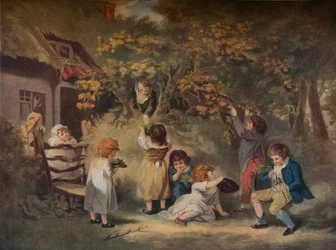 Crianças Nutting, c1783