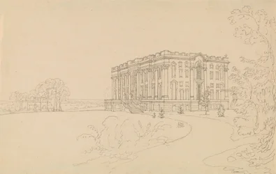 Vista de Easton Neston, Northants