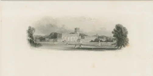 Trentham Hall: gravação em aço, nd [?mid 19th cent] (estampado)