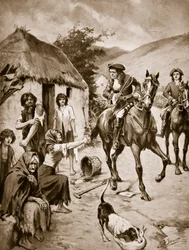 Vida irlandesa, c.1710, ilustração de "Hutchinson