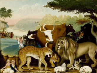The Peaceable Kingdom, c.1846-47 (óleo sobre tela)