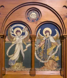 Garstang, St Thomas, Shrigley e Caça (1873-1982), Edward Holmes Jewitt (1849-1929), Angel Reredos, c.1877