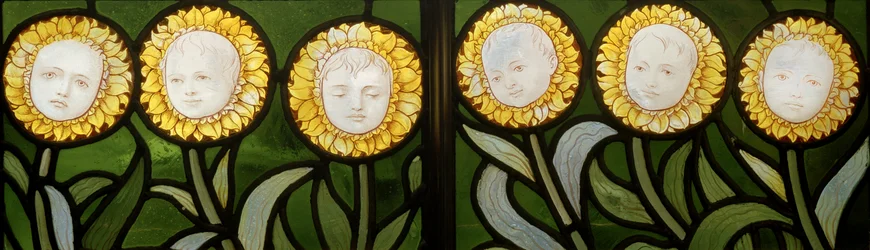 Maria, Mary, bastante contrária, detalhe de flores, 1886
