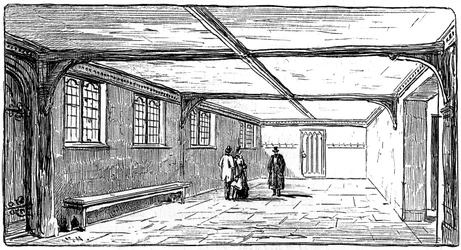 O Guildhall, Stratford-upon-Avon, Warwickshire, 1885.