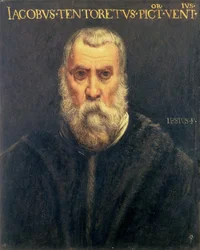 Retrato de Jacopo Tintoretto depois de Tintoretto