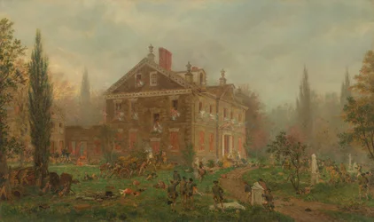 O ataque à casa de Chew durante a Batalha de Germantown