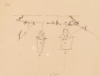 A Sailing Ship [verso]