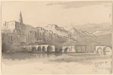 Ponte com Montanhas à Distância Ventimiglia, 18841885.
